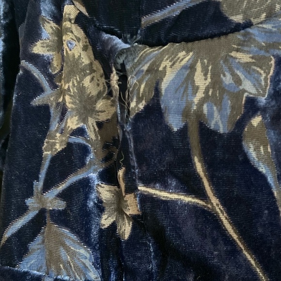 Simply Decadent Navy Floral Velvet Burnout Bustier Mini Dress - Picture 8 of 9